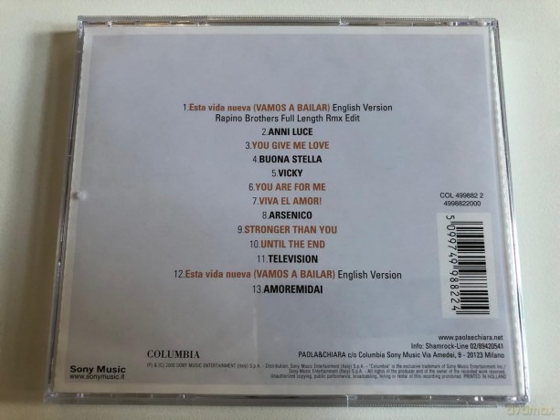 Paola & Chiara: Television [CD]