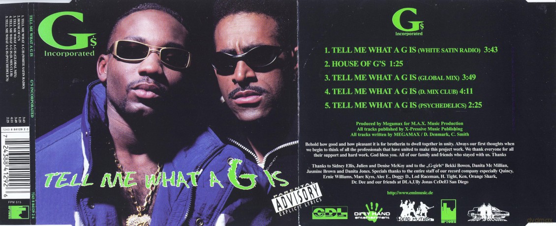 g's Incorporated: Tell Me What A G Is [CD]