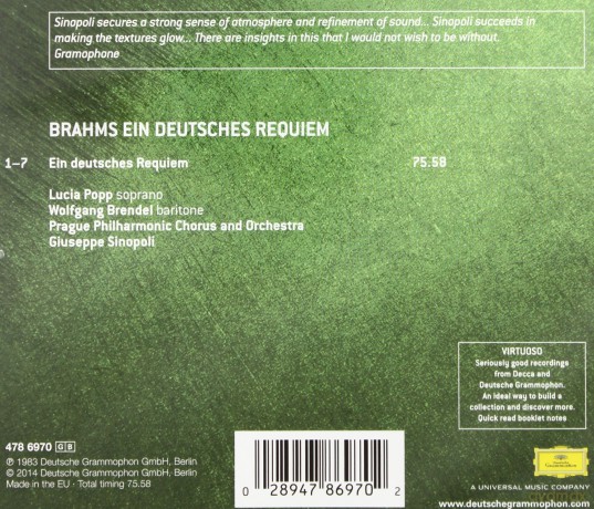 Brahms: Ein Deutsches Requiem (Virtuoso) [CD]