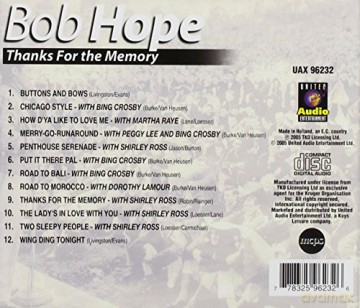 Bob Hope: Thanks For The Memories [CD]