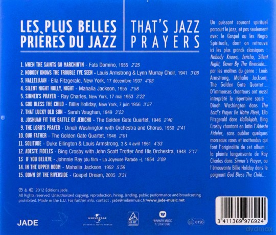 That's Jazz Prayers [CD]