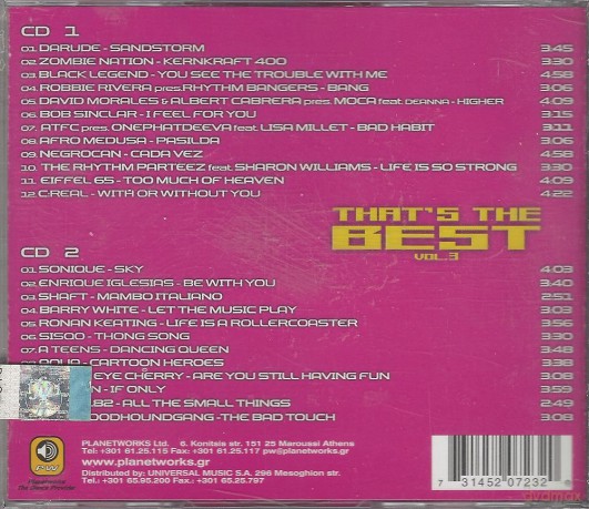That's the Best Vol. 3 [CD]