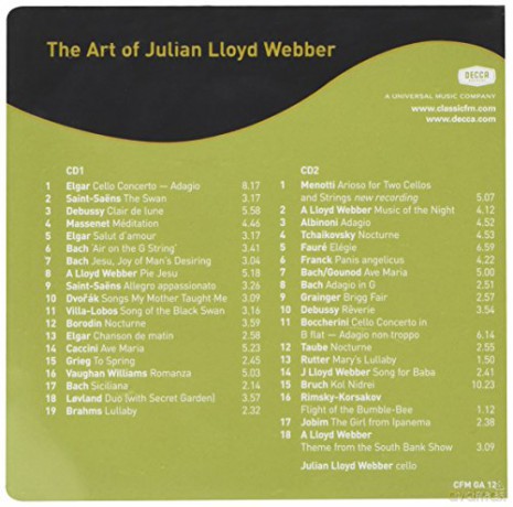 Julian Lloyd Webber: The Art Of Julian Lloyd Webber [CD]