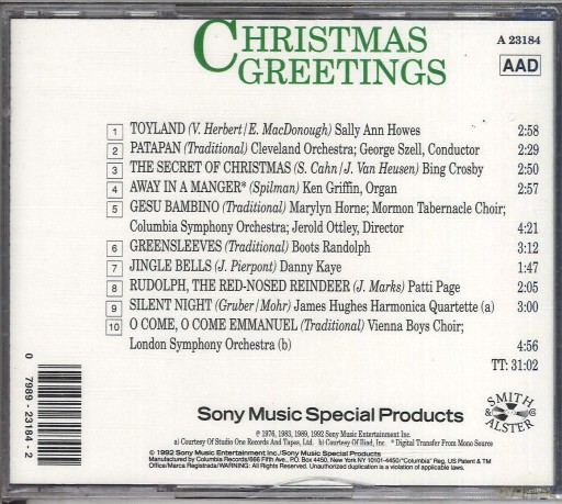 Christmas Greetings [CD]