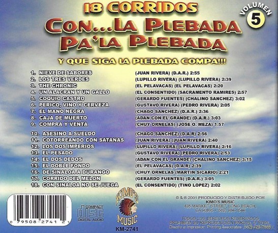 Con La Plebada Pa La Plebada 5 [CD]