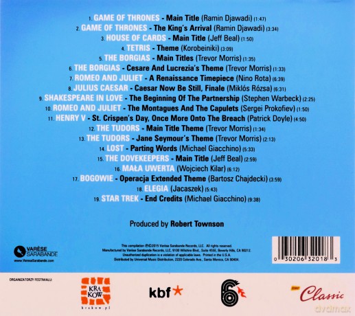 Festiwal Muzyki Filmowej W Krakowie 2015 [CD]
