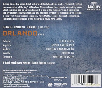 Rene Jacobs: Handel: Orlando [2CD]