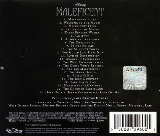 Maleficent soundtrack (Czarownica) (James Newton Howard) [CD]