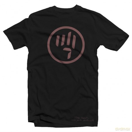 Pink Freud t-shirt z logo czarny