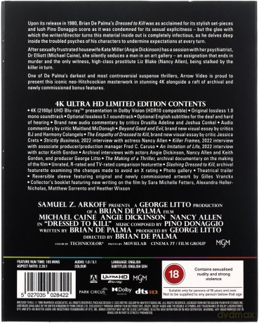 Dressed to Kill (W przebraniu mordercy) [Blu-Ray 4K]