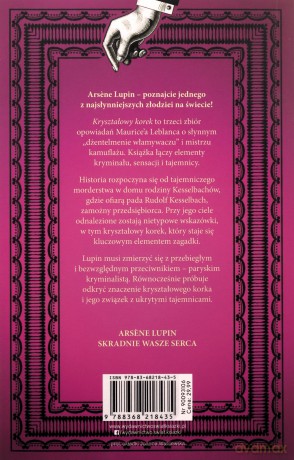 Arsene Lupin. Kryształowy korek - Maurice Leblanc [KSIĄŻKA]