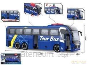 Autobus niebieski 1:16 światlo dźwięk