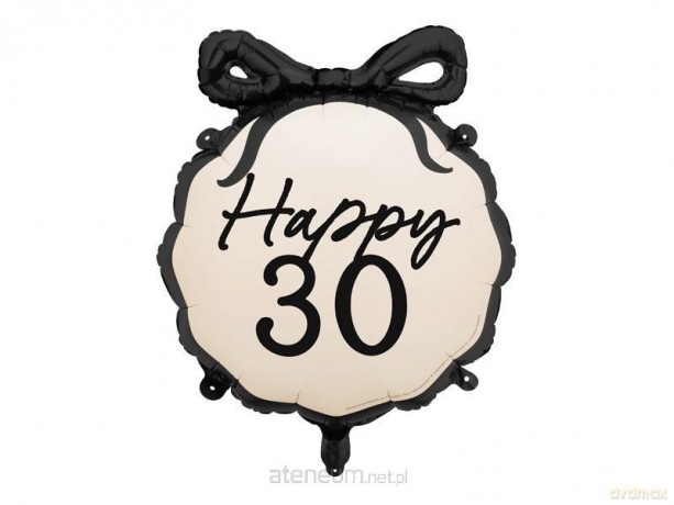 Balon foliowy pastylka Happy 30 47,5x45cm