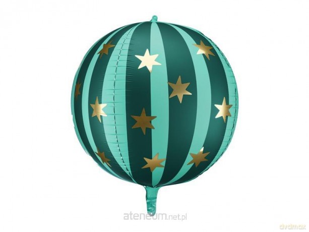 Balon foliowy Piłka w gwiazdki 75cm zielony