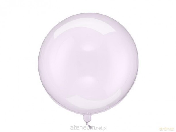 Balon Kula transparentny fioletowy 40cm