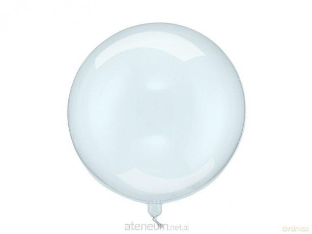Balon Kula transparentny niebieski 40cm