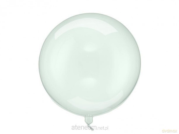 Balon Kula transparentny zielony 40cm