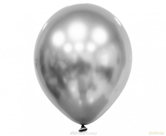 Balony Decomex luster Silver 100szt