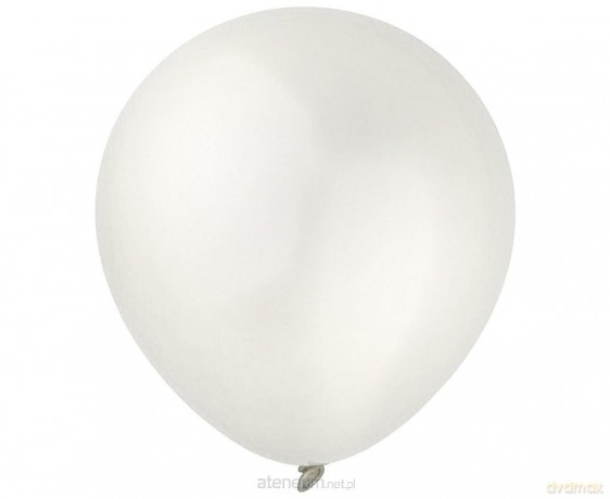 Balony Decomex metallic Pearl White 100szt