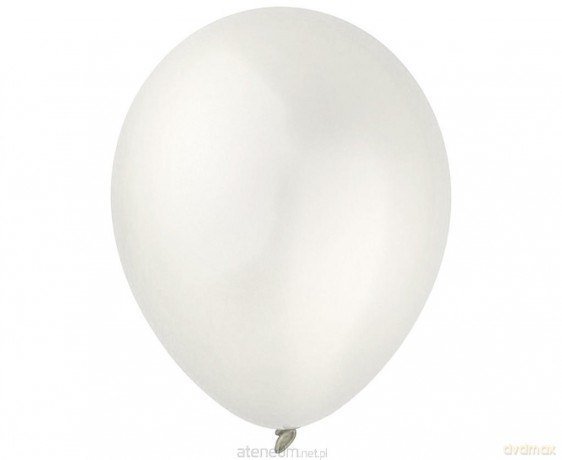Balony Decomex metallic Pearl White 100szt