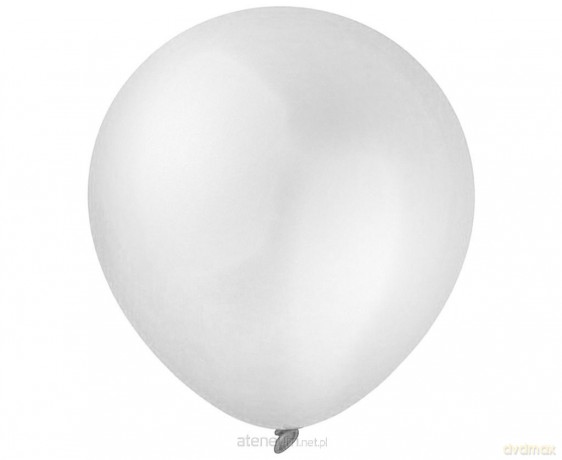 Balony metallic White 100szt