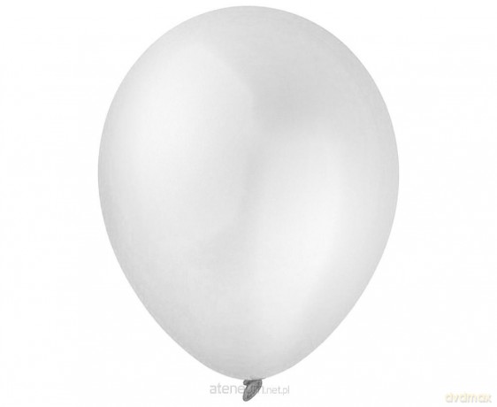 Balony Decomex metallic White 100szt