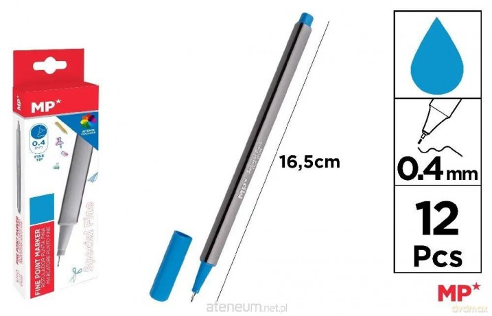 Cienkopis 0.4mm jasnoniebieski (12szt)