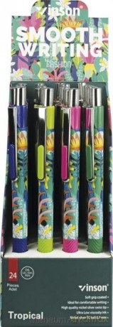 Długopis automatyczny Fashion Tropic niebieski (24szt)