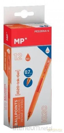 Długopis żelowy pomarańczowy (12szt)