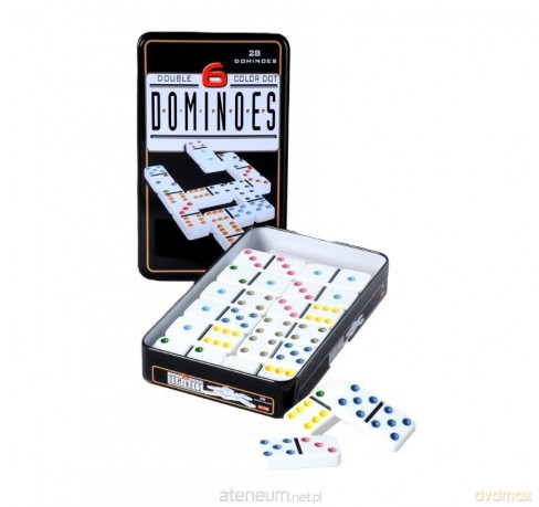 Domino Double 6 w metalowym pudełku [GRA]