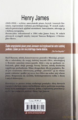 Bostończycy - Henry James [KSIĄŻKA]