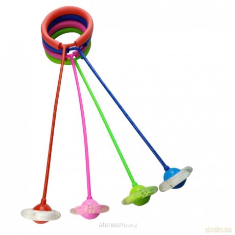 Hula hop na nogę gumowa z diodami 61cm MIX [SPORT]