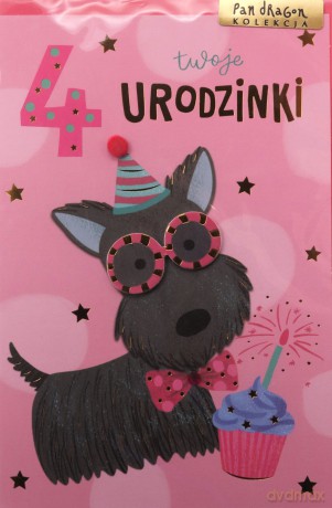 Karnet B6 Urodziny 4