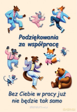 Kartka okolicznościowa Podziękowania za współpracę