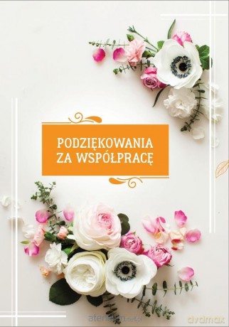 Kartka okolicznościowa Podziękowania za współpracę