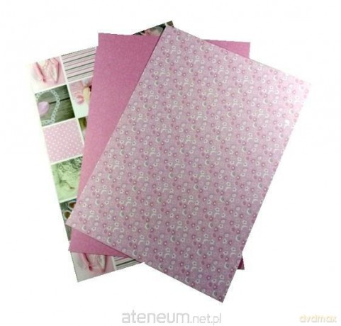 Karton 300g baby 24x34cm 3 ark MIX