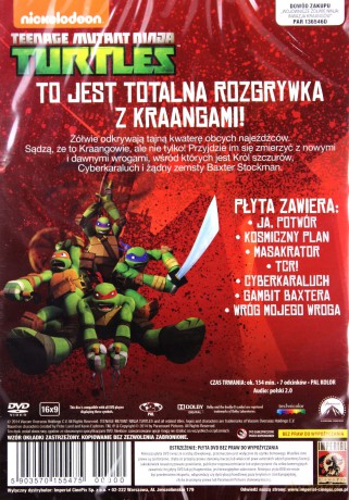 Wojownicze Żółwie Ninja: Inwazja Kraangów [DVD]