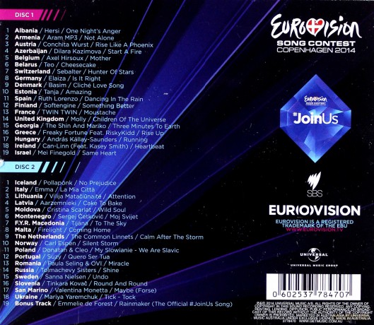 Eurovision Song Contest 2014 Copenhagen [2CD]