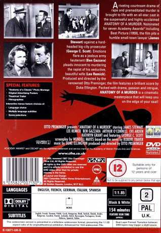 Anatomia morderstwa [DVD]