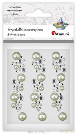 Kryształki samoprzylepne na pasku 3szt