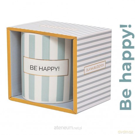 Kubek prezentowy z napisem Be happy!