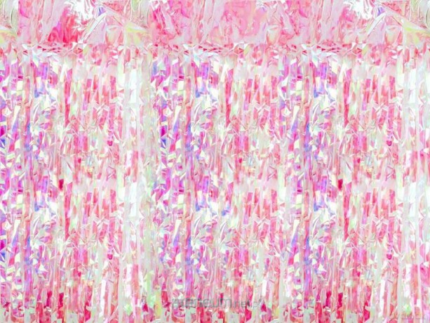 Kurtyna party opalizujący różowy 100x200cm
