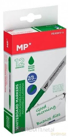 Marker do tablic 2,0/3,0mm zielony (12szt)