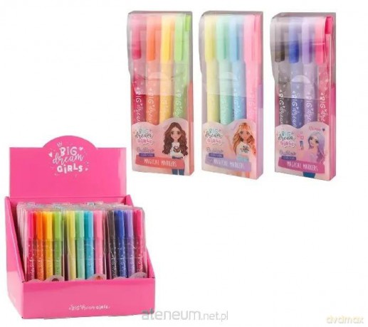 Marker magiczny BDGirls 4szt MIX