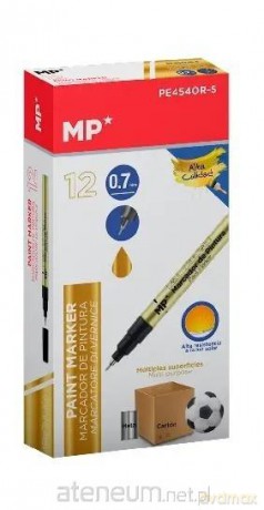 Marker olejowy 0,7mm złoty (12szt)