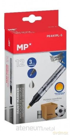 Marker olejowy 3.0mm srebrny (12szt)