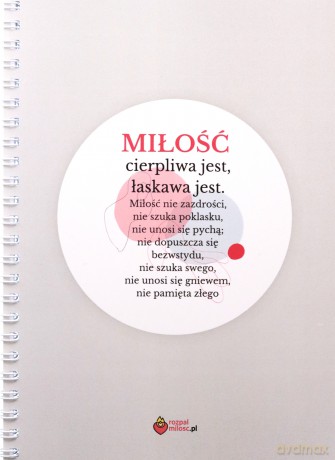 Notes A5 linia Hymn o miłości [KSIĄŻKA]