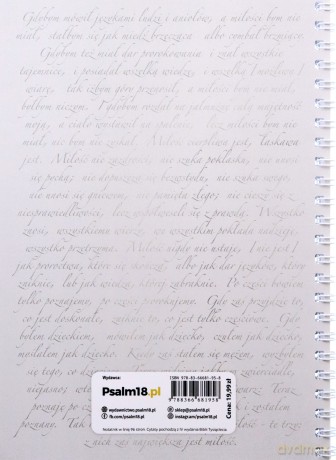 Notes A5 linia Hymn o miłości [KSIĄŻKA]