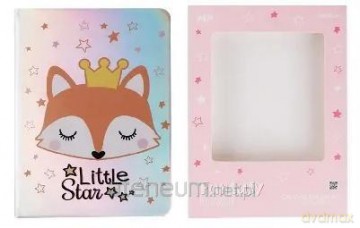 Notes holograficzny lisek 19x13,5cm