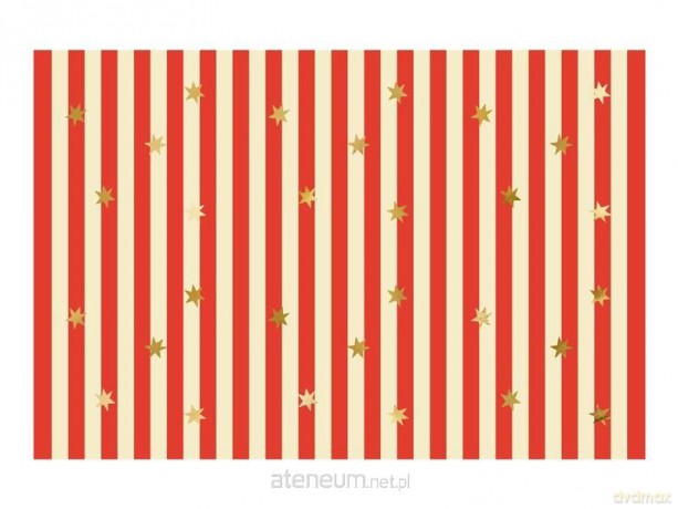 Obrus papierowy Pasy z gwiazdkami 180x120cm